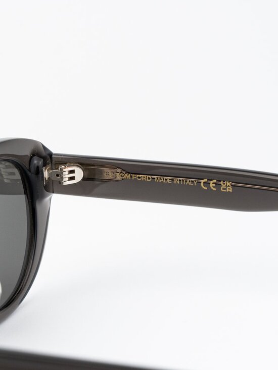 Tom Ford Women Sunglasses Transparent Grey Smoke Oval FT1296  display picture 1